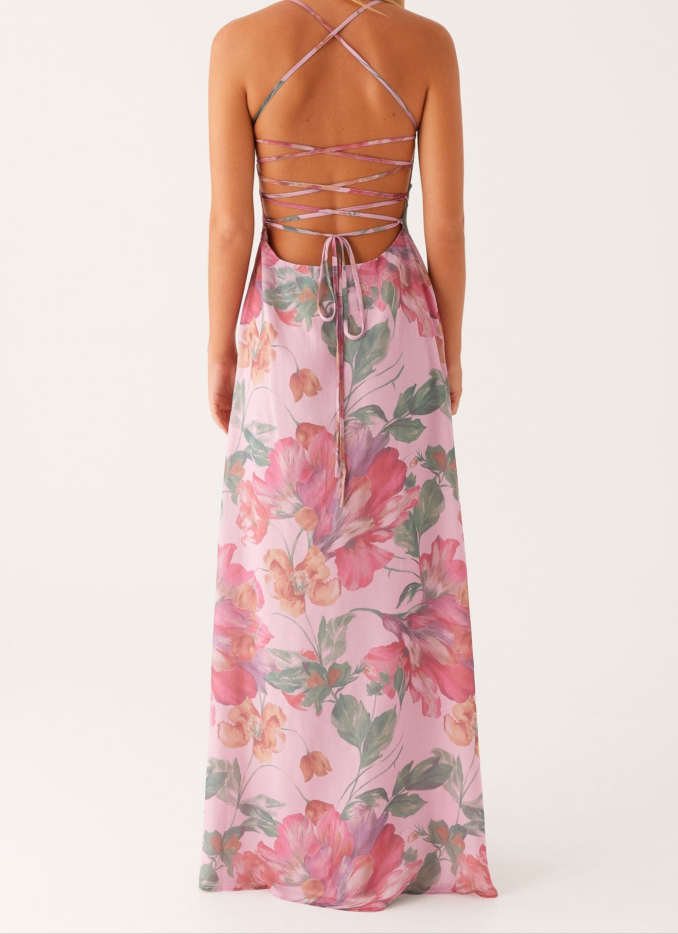 Agnesina Maxi Dress - Pink Floral