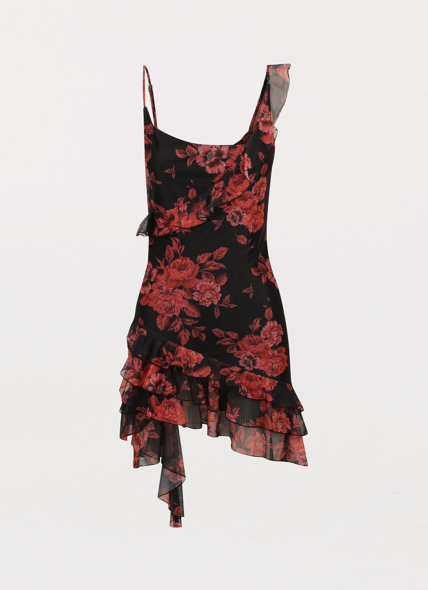 María Mesh Mini Dress - Midnight Rosa