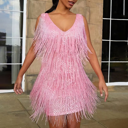 Women’s Evening Sequin Dress | Mini