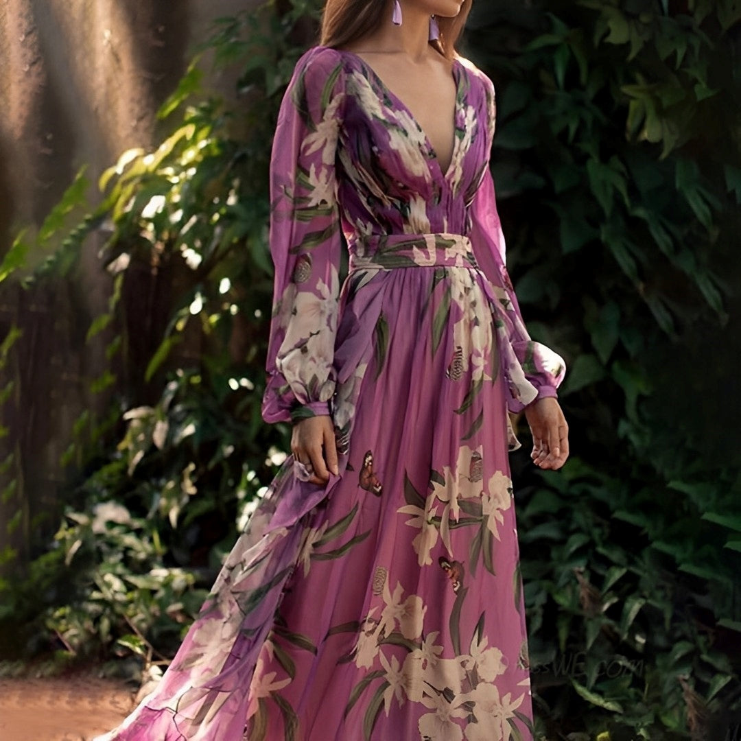 Party Lightweight Chiffon Dress | Flowy Fit