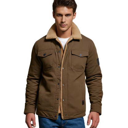 Men's Warm Sherpa-Lined Jacket | Winter