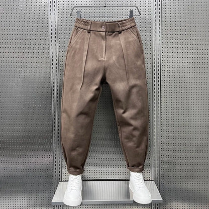 Men's Elegant Melange Pants | Long