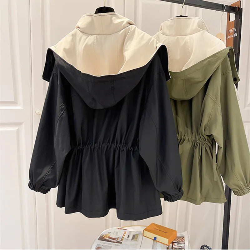 Women's Windbreaker Jacket | Double Collar