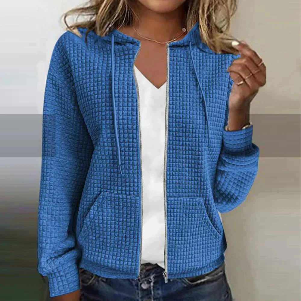 Women's Casual Full-Zip Transitional Jacket | with Hood