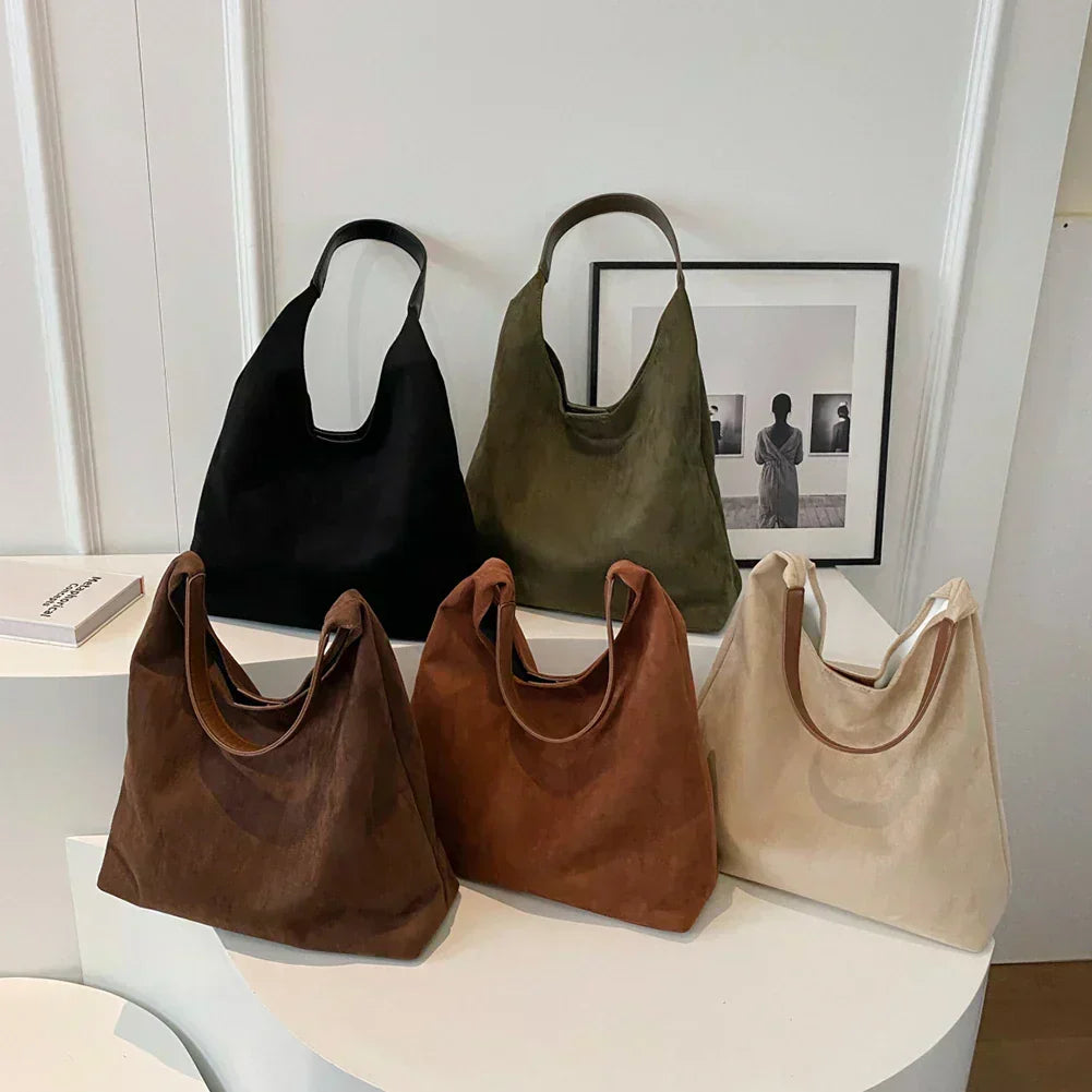 Women's Soft Tote Bag | Suede