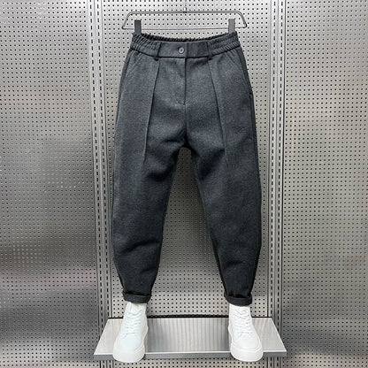 Men's Elegant Melange Pants | Long