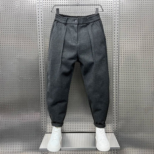 Men's Elegant Melange Pants | Long