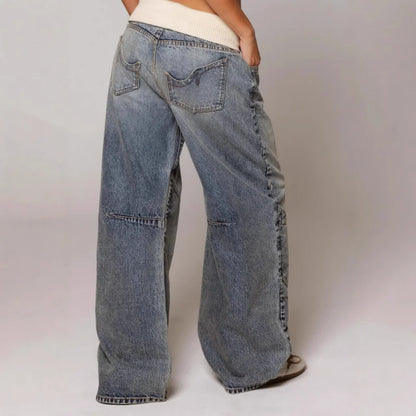 Women's Low Rise Baggy Jeans | Wide Leg
