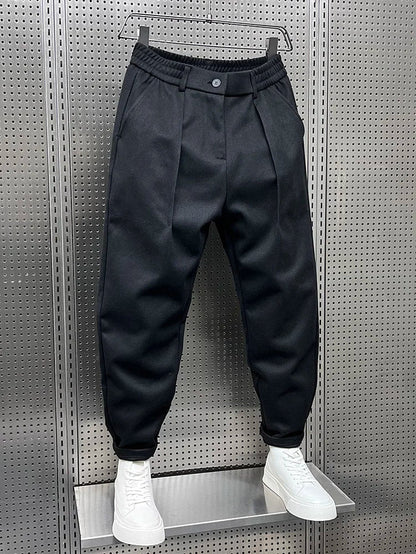 Men's Elegant Melange Pants | Long
