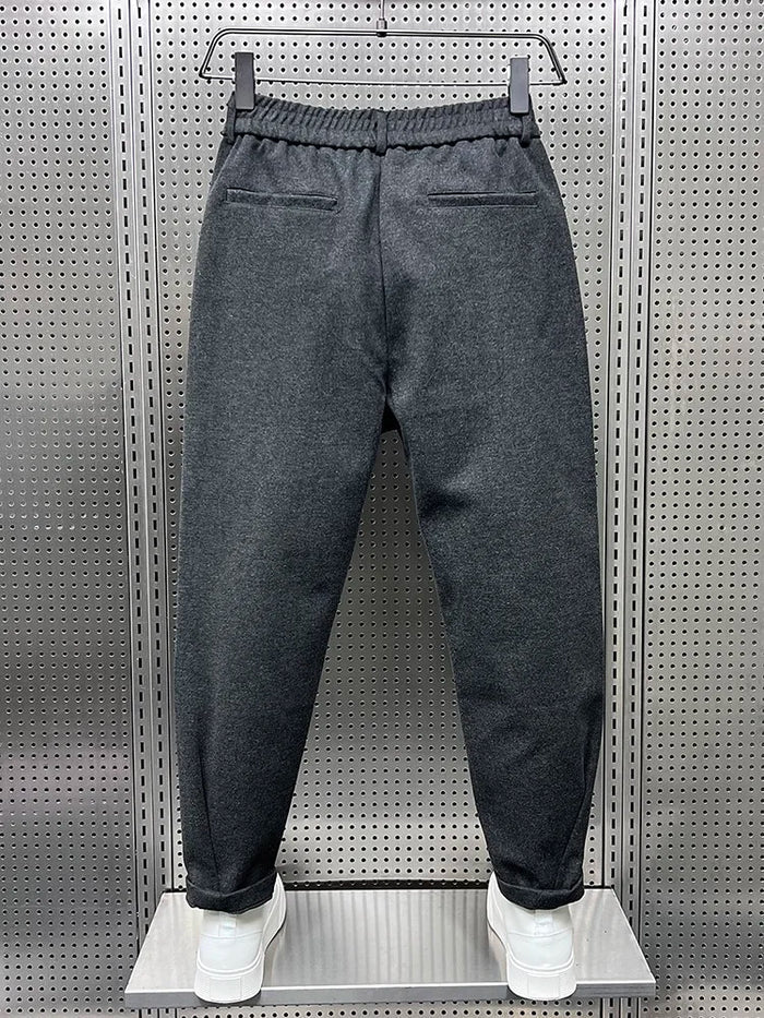 Men's Elegant Melange Pants | Long