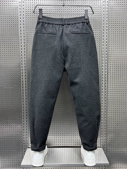 Men's Elegant Melange Pants | Long