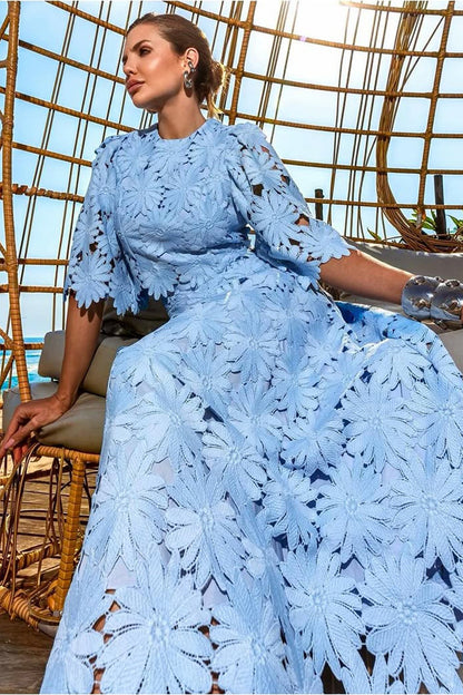 Lace Crop Top and Skirt Set for Women - Lea