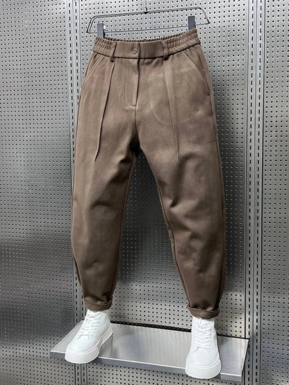 Men's Elegant Melange Pants | Long