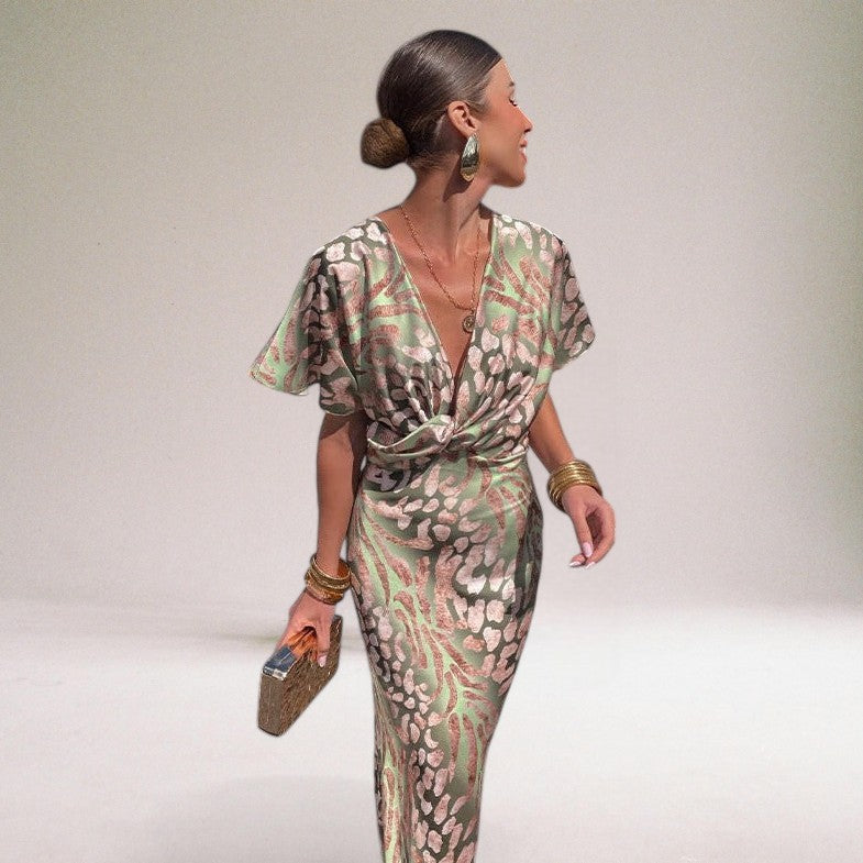 Party V-Neck Dress | Maxi