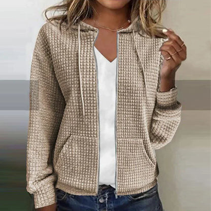 Women's Casual Full-Zip Transitional Jacket | with Hood