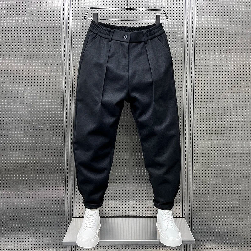 Men's Elegant Melange Pants | Long