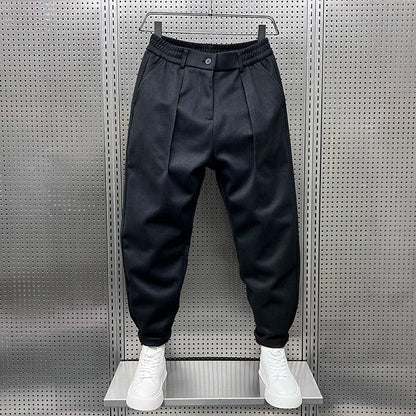 Men's Elegant Melange Pants | Long