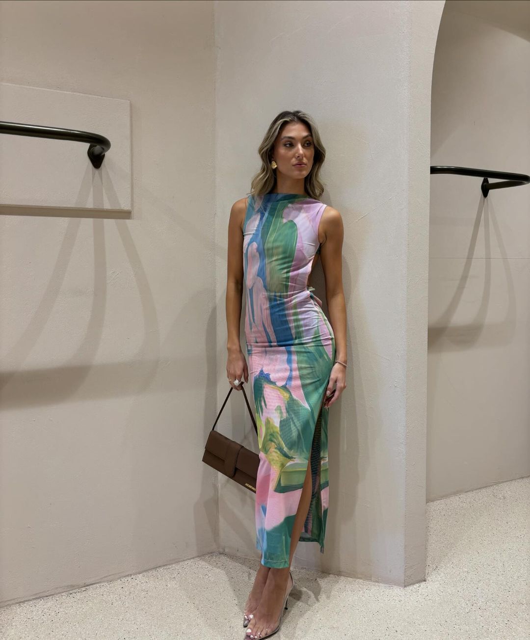 Multicolor Floral Print Maxi Dress for Women - Giuliana