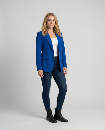Ladies' Office Blazer Jacket | Notched Collar
