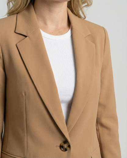 Ladies' Office Blazer Jacket | Notched Collar