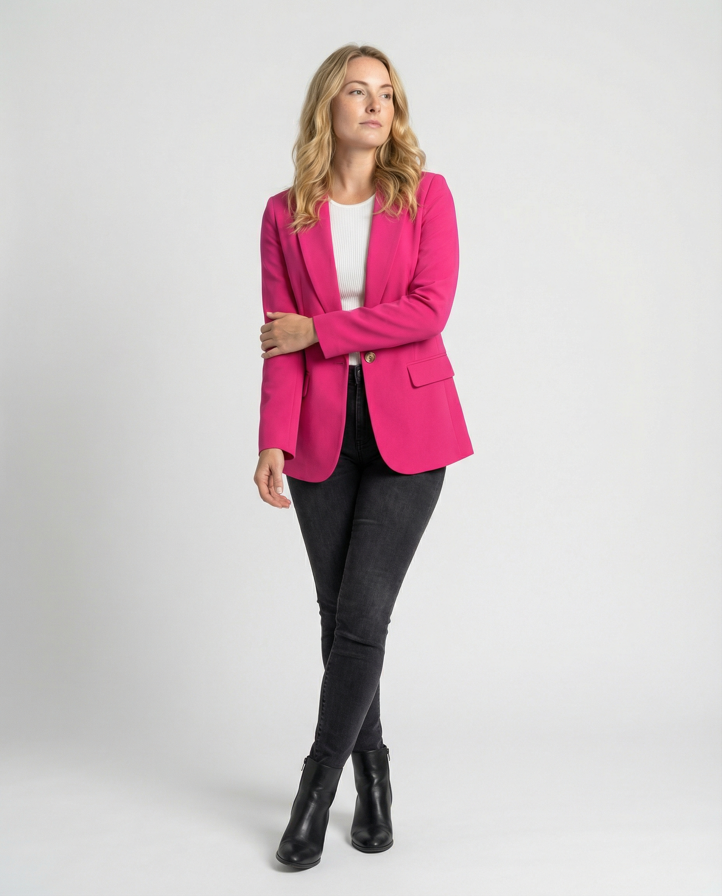Ladies' Office Blazer Jacket | Notched Collar