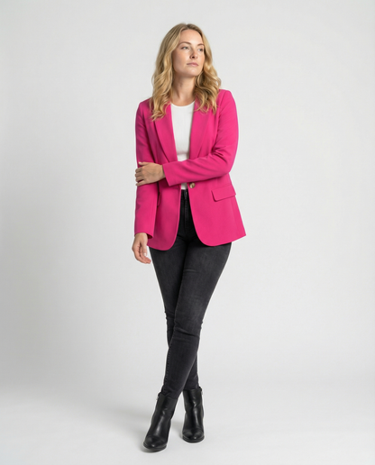 Ladies' Office Blazer Jacket | Notched Collar