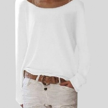 Women's Fine Knit Sweater | Round Neckline