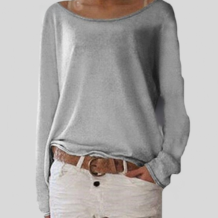 Women's Fine Knit Sweater | Round Neckline