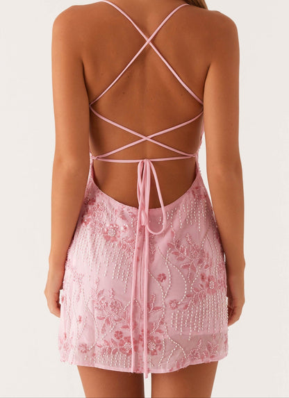 Agnesina Mini Dress - Pink