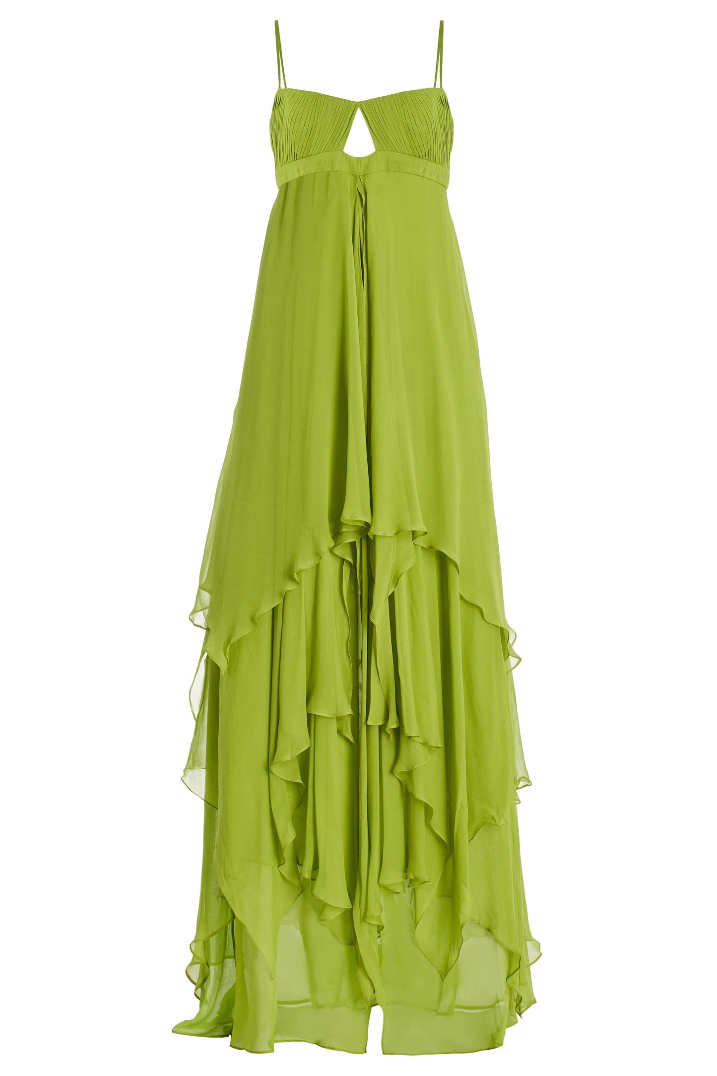 Ruffle Maxi Dress with Spaghetti Straps for Women - Luce