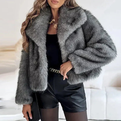 Women's Soft Fur Coat | Plush Faux
