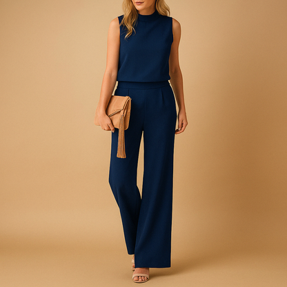Women's Casual Sleeveless Jumpsuit | Round Neck