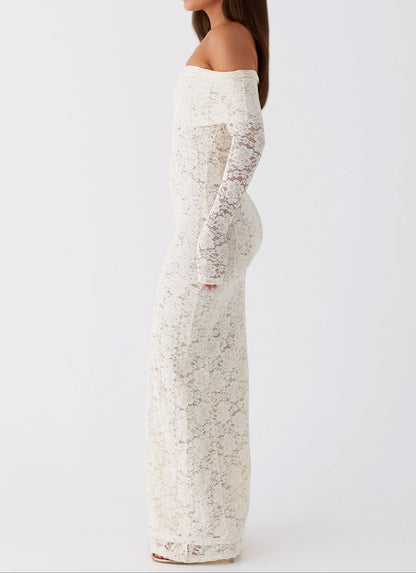 Genoviva Lace Maxi Dress - Ivory