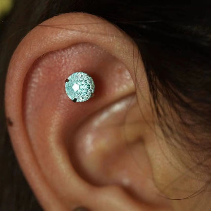 Round Stud Earring for Women - Barbara