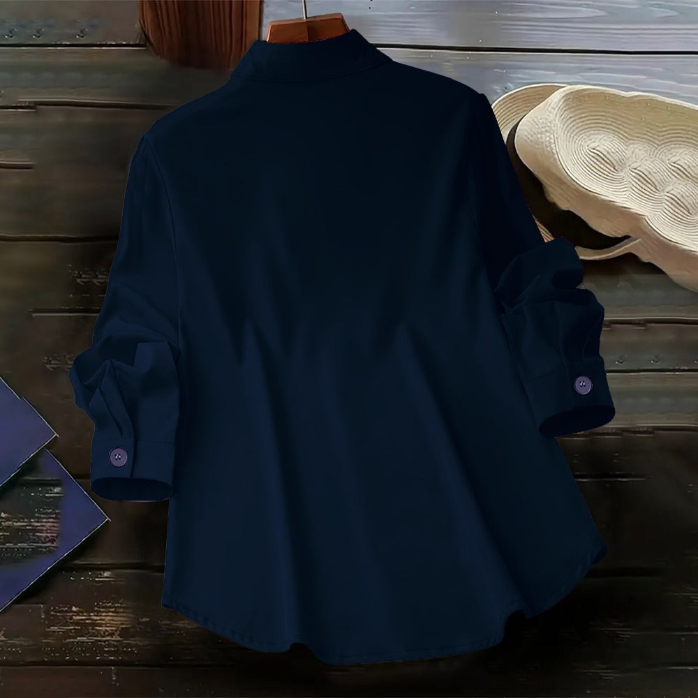 Button Down Long Sleeve Shirt for Women - Vanessa