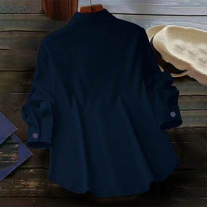 Button Down Long Sleeve Shirt for Women - Vanessa