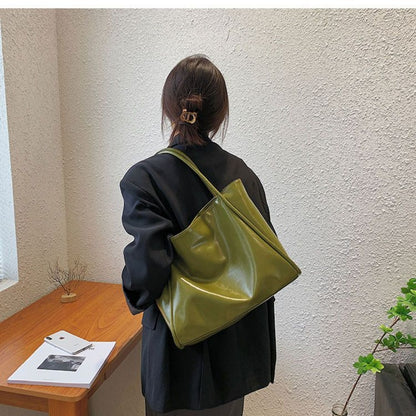 Large Faux Leather Shoulder Bag for Women - Raffaella