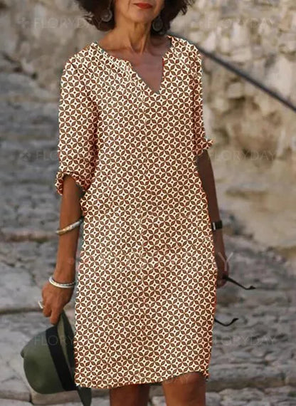 Women's Casual 3/4 Sleeve Summer Dress | Mini