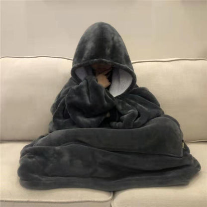 Hooded Fleece Blanket for Women - Laura
