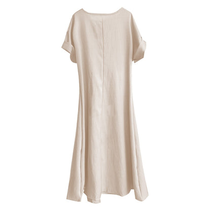 Maxi Dress with Bow and Pockets for Women - Maddalena