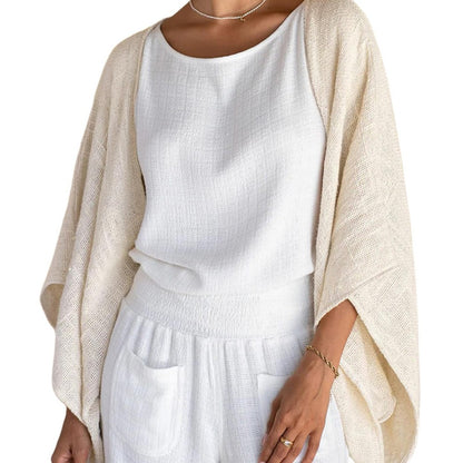 Knit Open Front Cardigan for Women - Fatima