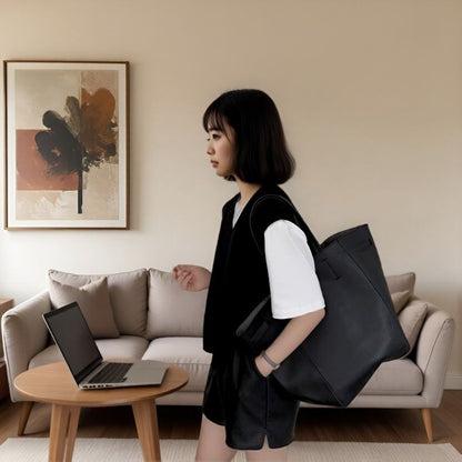 Knit V-Neck Sweater Vest for Women - Rachele