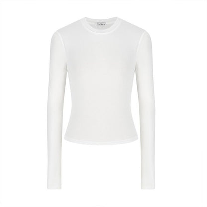 Long Sleeve Fitted T-Shirt for Women - Wanda