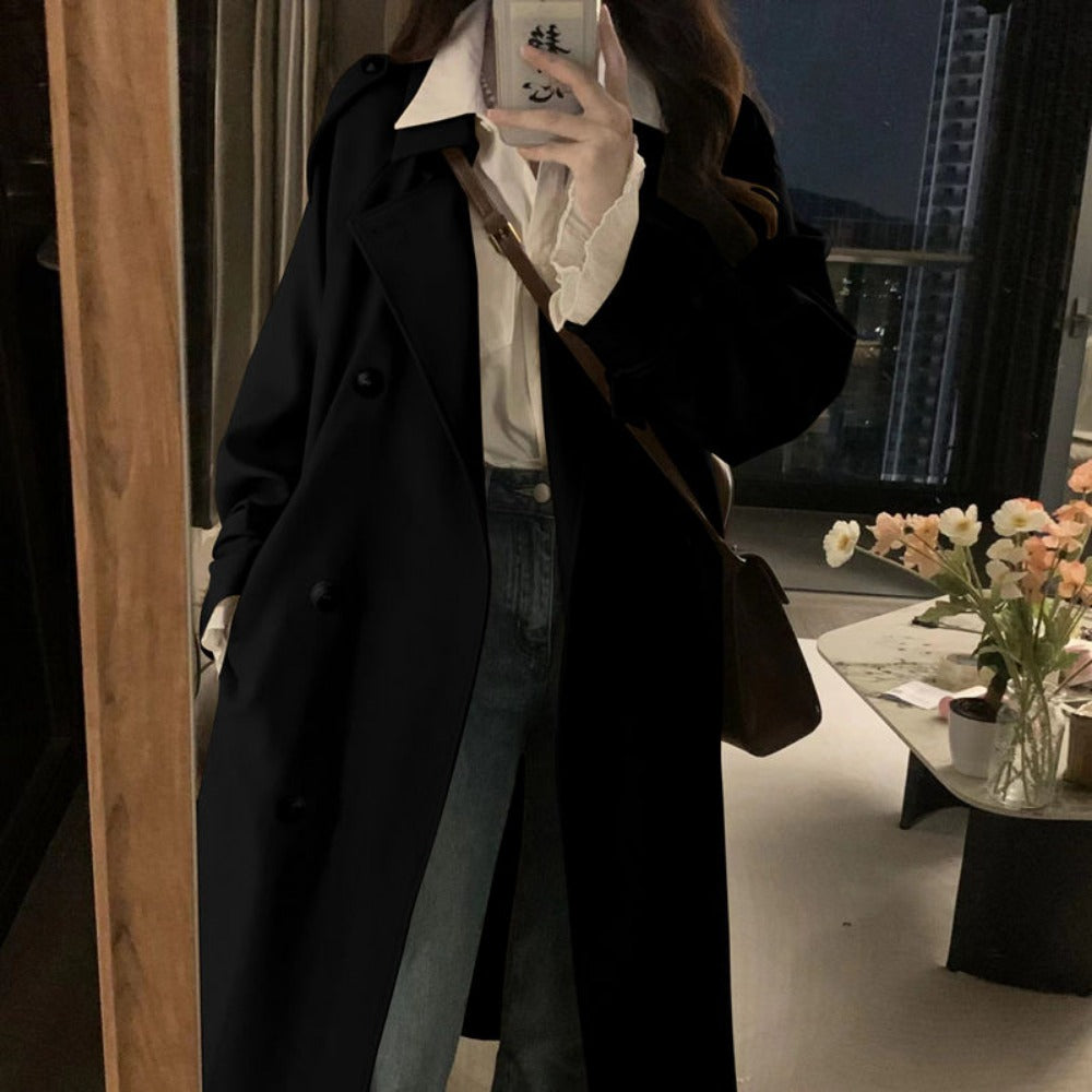 Double Breasted Trench Coat for Women - Piera
