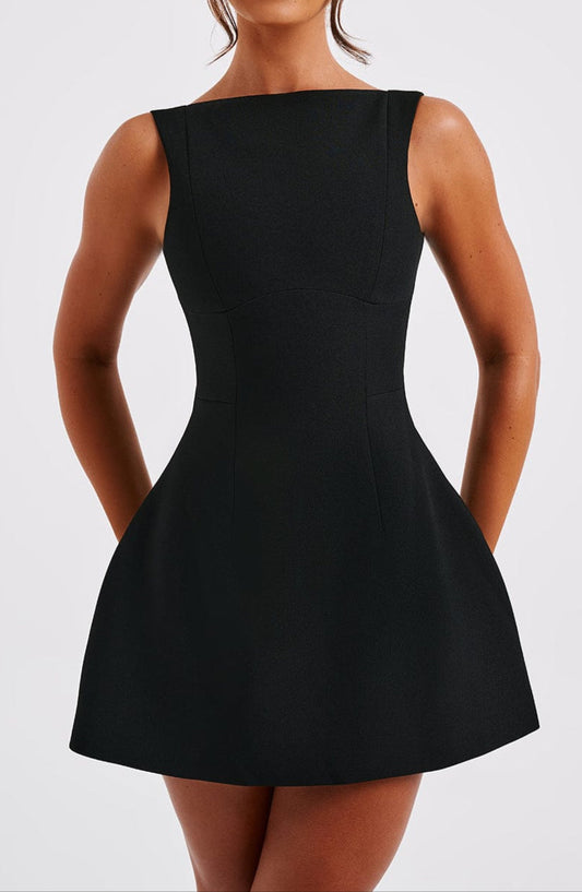 Gabriela Mini Dress - Black