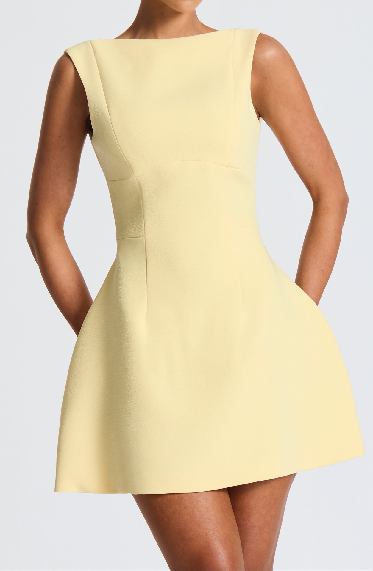 Gaetana Mini Dress - Lemon