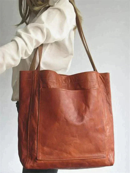 Women's Shopper Shoulder Bag | with Outer Pocket