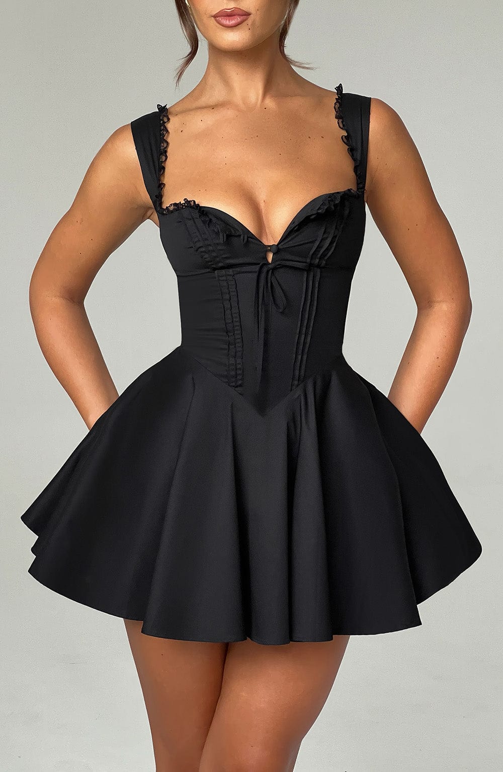 Fabiana Mini Dress - Black