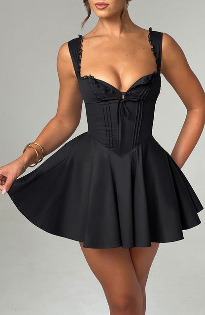 Fabiana Mini Dress - Black