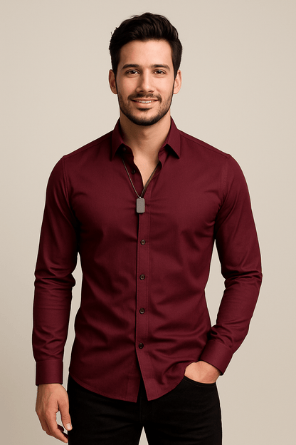 Men's Breathable Stretch Shirt | Long-Sleeve